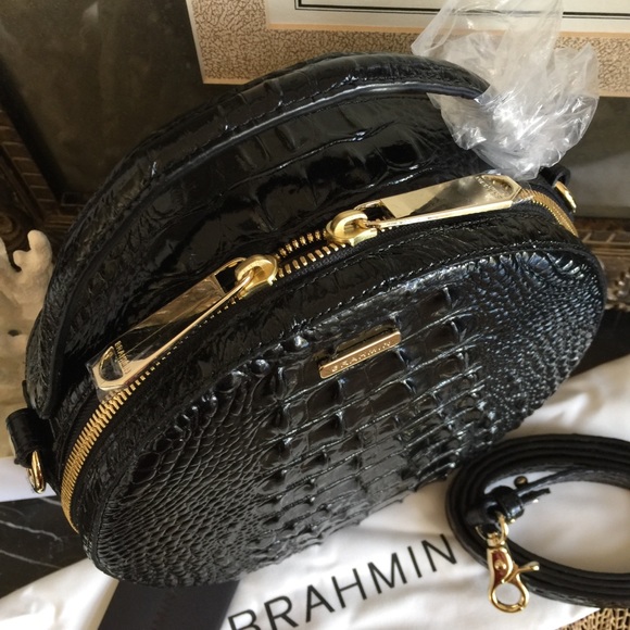 🚫SOLD🚫🐾🌴2018 🌴🐾BLACK LANE BRAHMIN CROSSBODY - Picture 3 of 8